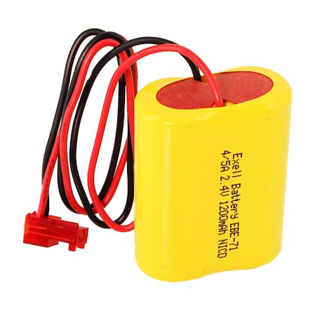 Exell Battery Emergency Lighting Battery Fits Lithonia ELB2P401N Replaces CUSTOM-71 EBE-71